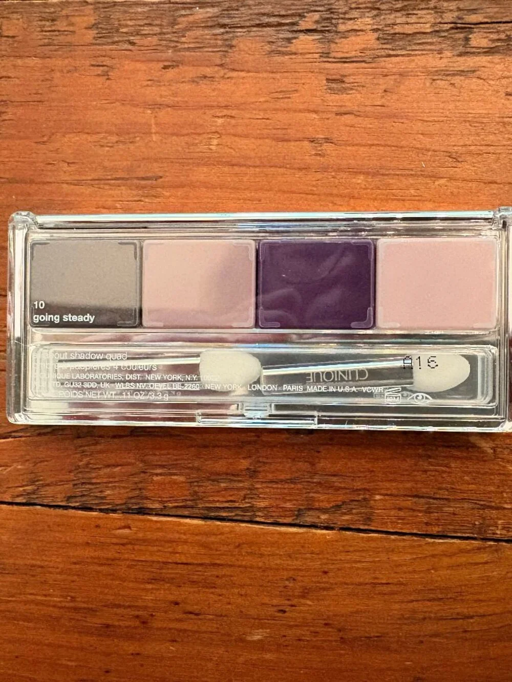 CLINIQUE All About Shadow Quad Eyeshadow  GOING STEADY SUBTLE PURPLE SHADES -NWT